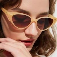 vintage cat eye shade for women fashion sunglasses small triangular shaped cateye sun glasses oculos feminino uv400 protection