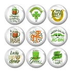 Шляпа в Ирландском стиле ко Дню Св. Патрика, пивная круглая стеклянная Фото Кабошон, демонстрация с плоским основанием для рукоделия, принадлежности для рукоделия, кнопка-застежка