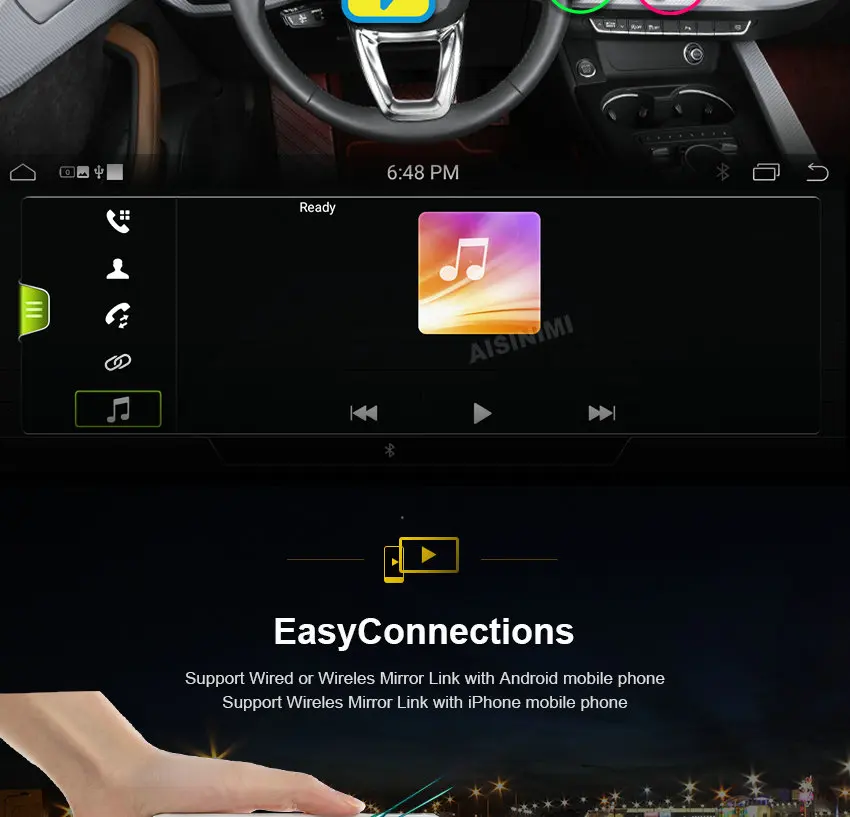 AISINIMI Android 9,0 автомобильный DVD навигатор плеер для Audi Q3 2013- автомобильный монитор аудио gps стерео Авто экран все в одном