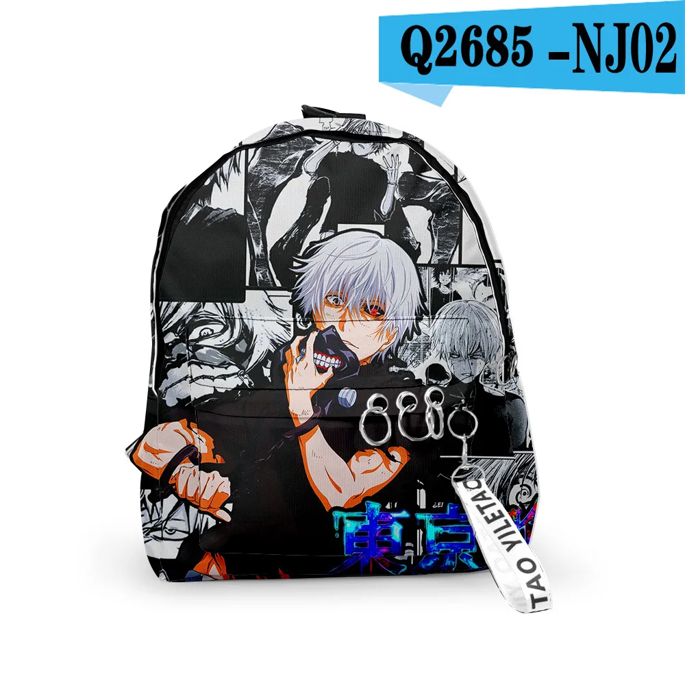 Токийский Гуль Kaneki Ken рюкзак школьные сумки для путешествий маленькие с лентой и