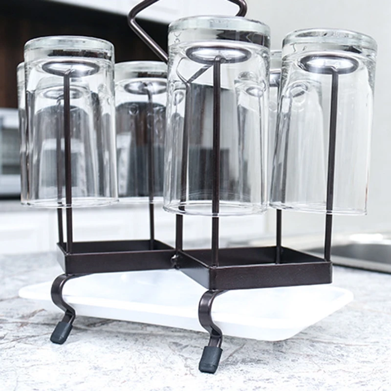 Совершенно новая металлическая чашка дренажная стойка держатель для кружек