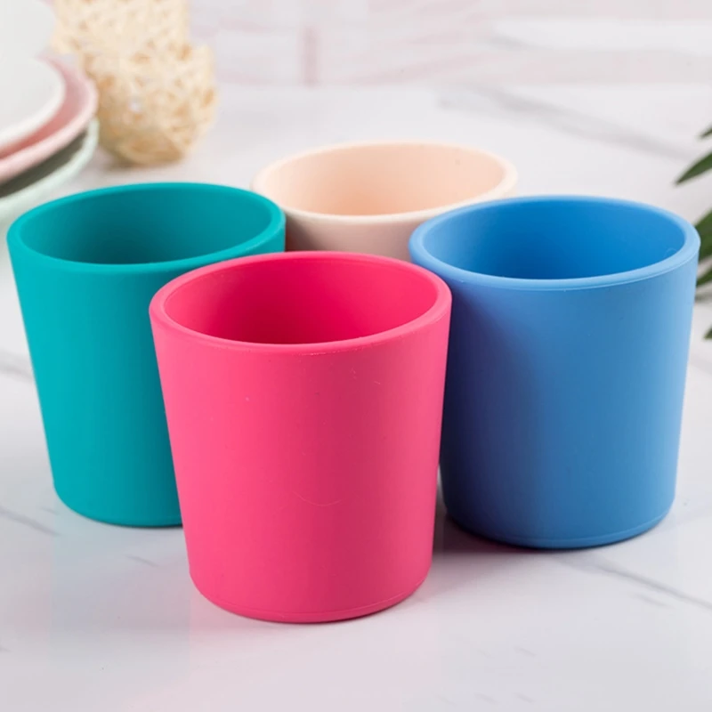 

Thickened Anti-scalding Baby Learning Feeding Cups Soft Silicone Drop Resistant for Toddlers and Children Drinking Cup