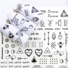 1 шт. череп Хэллоуин завод наклейка на ногти водная наклейки для женщин белое платье с цветочным рисунком, с рисунком бабочки и наклейками, которые переводятся на ногти, с помощью художественное оформление m3b9b