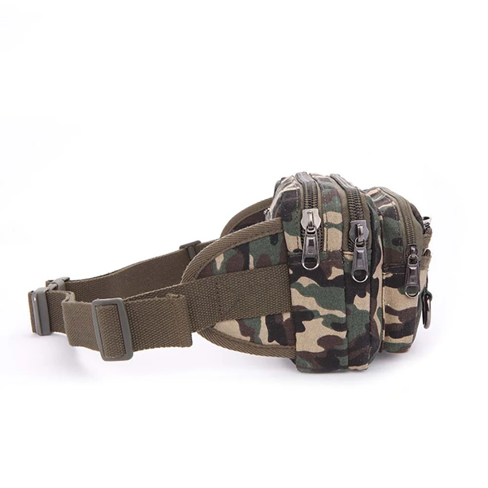 Новая модная камуфляжная парусиновая сумка с диагональной талией многослойная