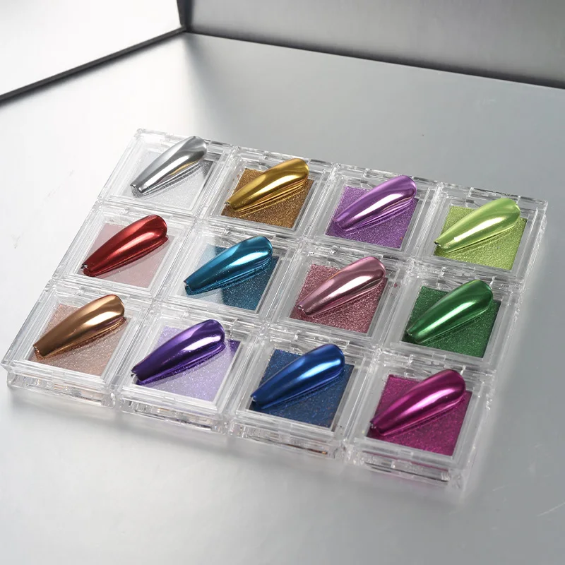 

2021 Shiny Nail Glitter Powder Starlight Pigment Decoration Glitter Nail Supplies For Nails Decorations Mirror Effect Nailart