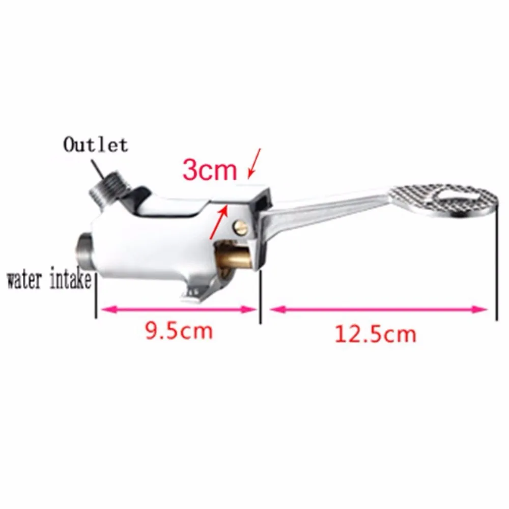 Латунный кран для раковины напольное крепление педаль больничный медицинский