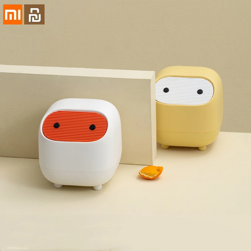 

Настольная мини-корзина для мусора XIAOMI Youpin, прикроватный столик для спальни, туалетный столик, ведро для хранения в гостиной с крышкой