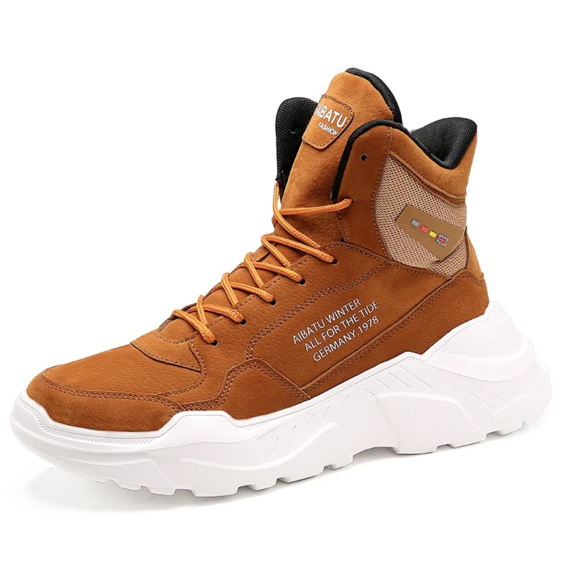 

New rainbow bottom flying woven microfiber leather breathable sports versatile casual comfortable trendy men's shoes