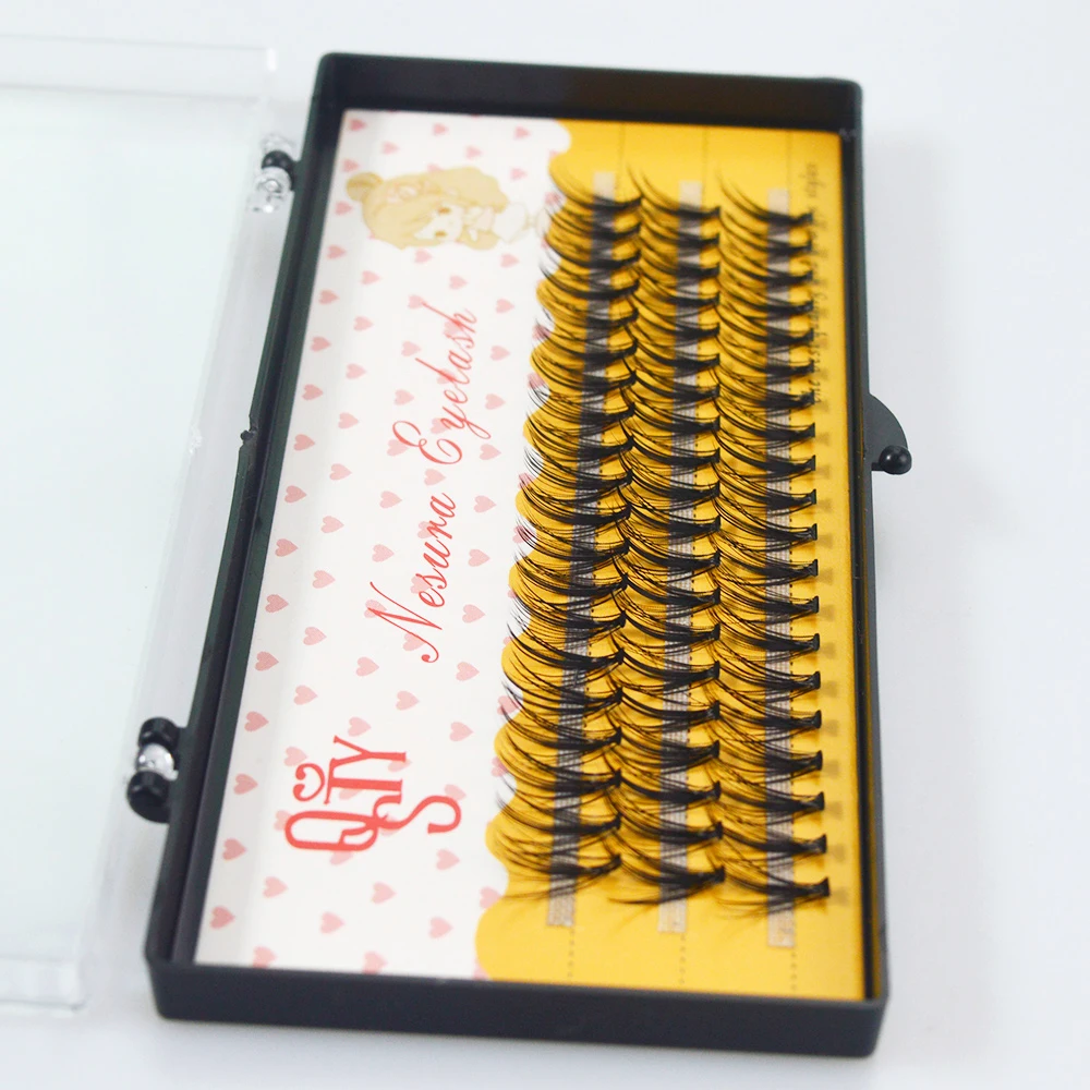 Ресницы Накладные QSTY 20D профессиональные натуральные мягкие для