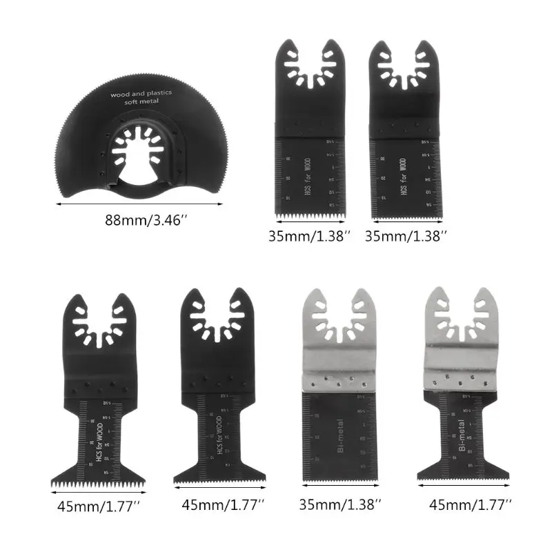 

25pcs/set Oscillating Multitool Saw Blade with Bi-metal Cutting Blades for Power Tools