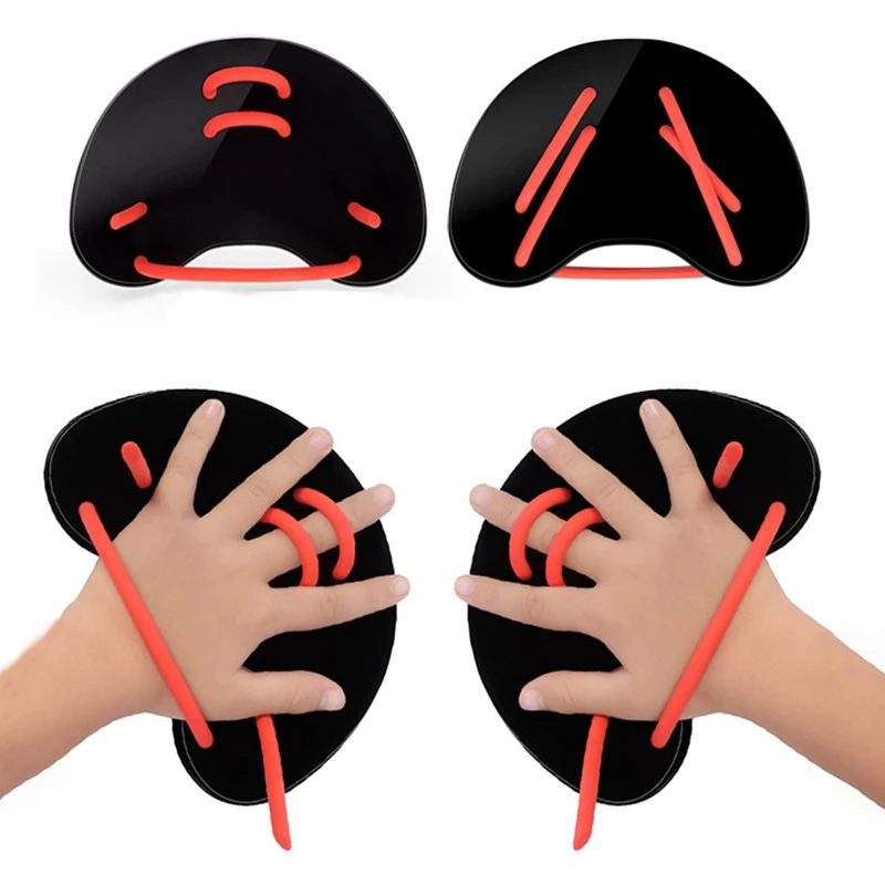

Swimming Gloves Swim Paddles Hand Swim Training Hand Paddles with Adjustable Straps Swimming Hand Paddles