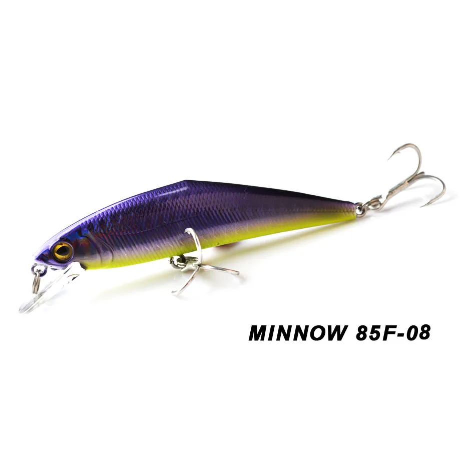 Color 08 TOMA 85F Minnow Fishing Lure 85mm 15g Floating Hard Baits Iscas Artificial Minnow Wobbler Bass Pike Bait Fishing Tackle - Цвет: Color 08
