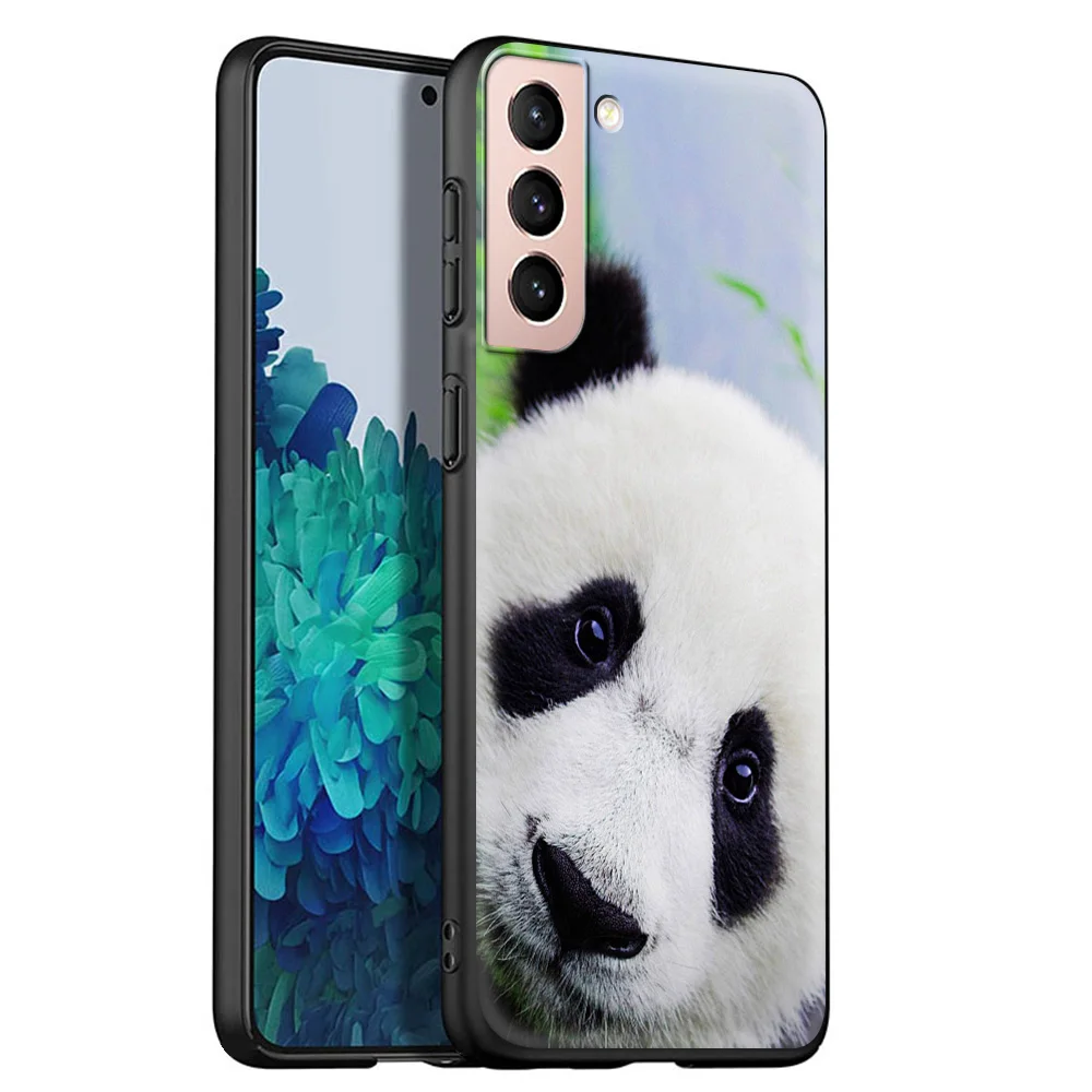 

Panda Luxury Phone Case for Samsung Galaxy S20 FE S21 S20 Ultra S10 Lite S10E S9 S8 Plus 5G Soft Coque Shell