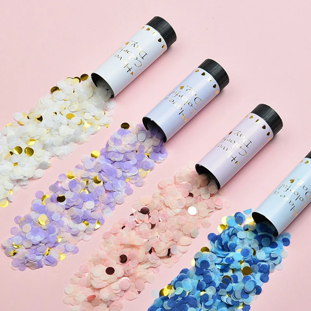 

Spring Confetti Cannon Air Compressed Poppers Wedding Party Birthday New Year Celebration Streamer Handheld Fireworks