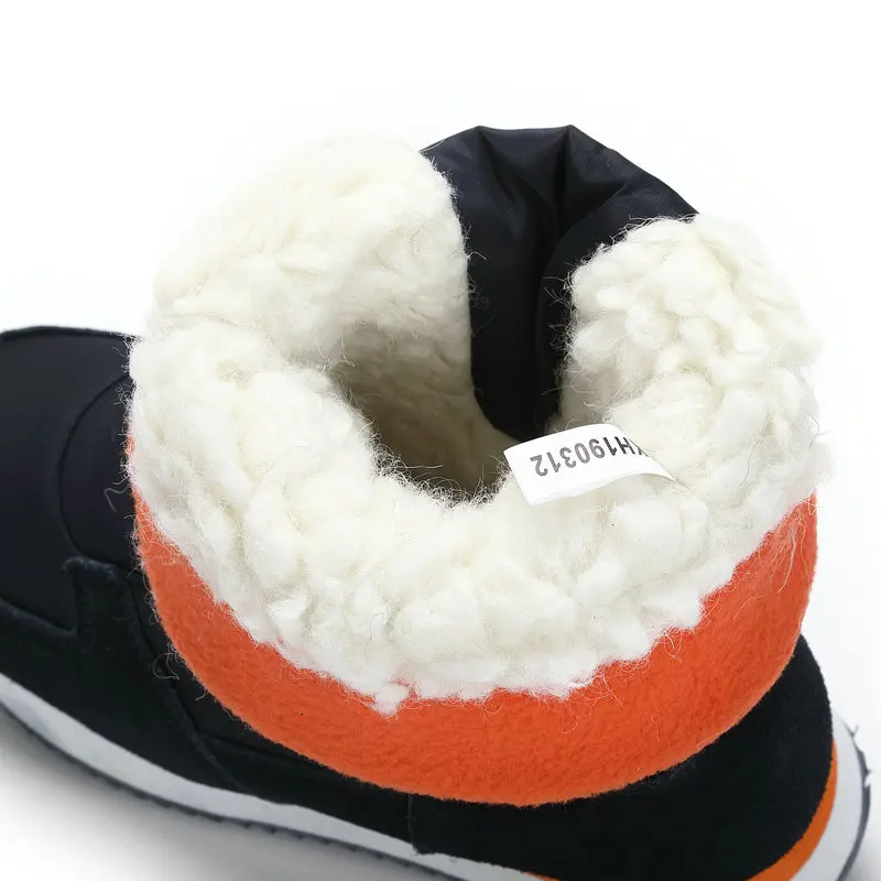 Женские зимние ботинки Обувь темно синего цвета Теплая обувь на меху размера