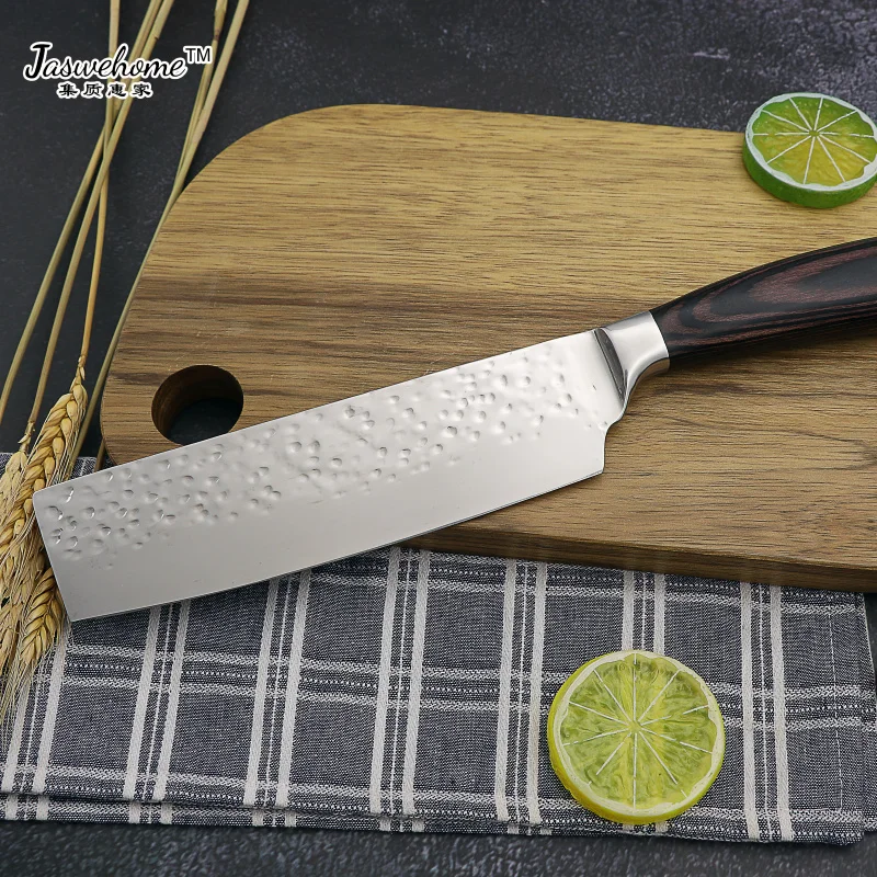 

Jaswehome non-stick stainless steel chef knife kitchen knife steel cleaver bone knife kitchen tools