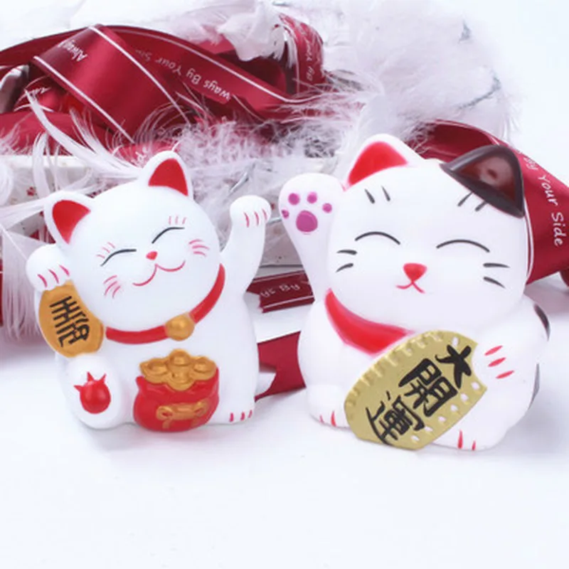 Милая Копилка в форме счастливого кота коробка для хранения монет креативные