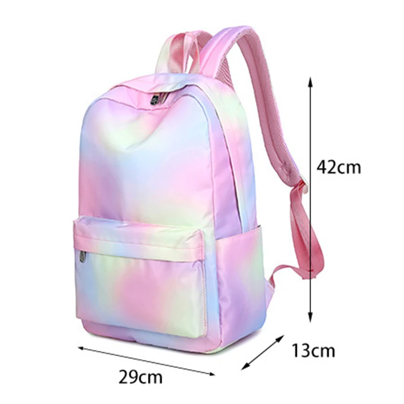 Женский рюкзак для девочек школьная сумка на молнии водонепроницаемая