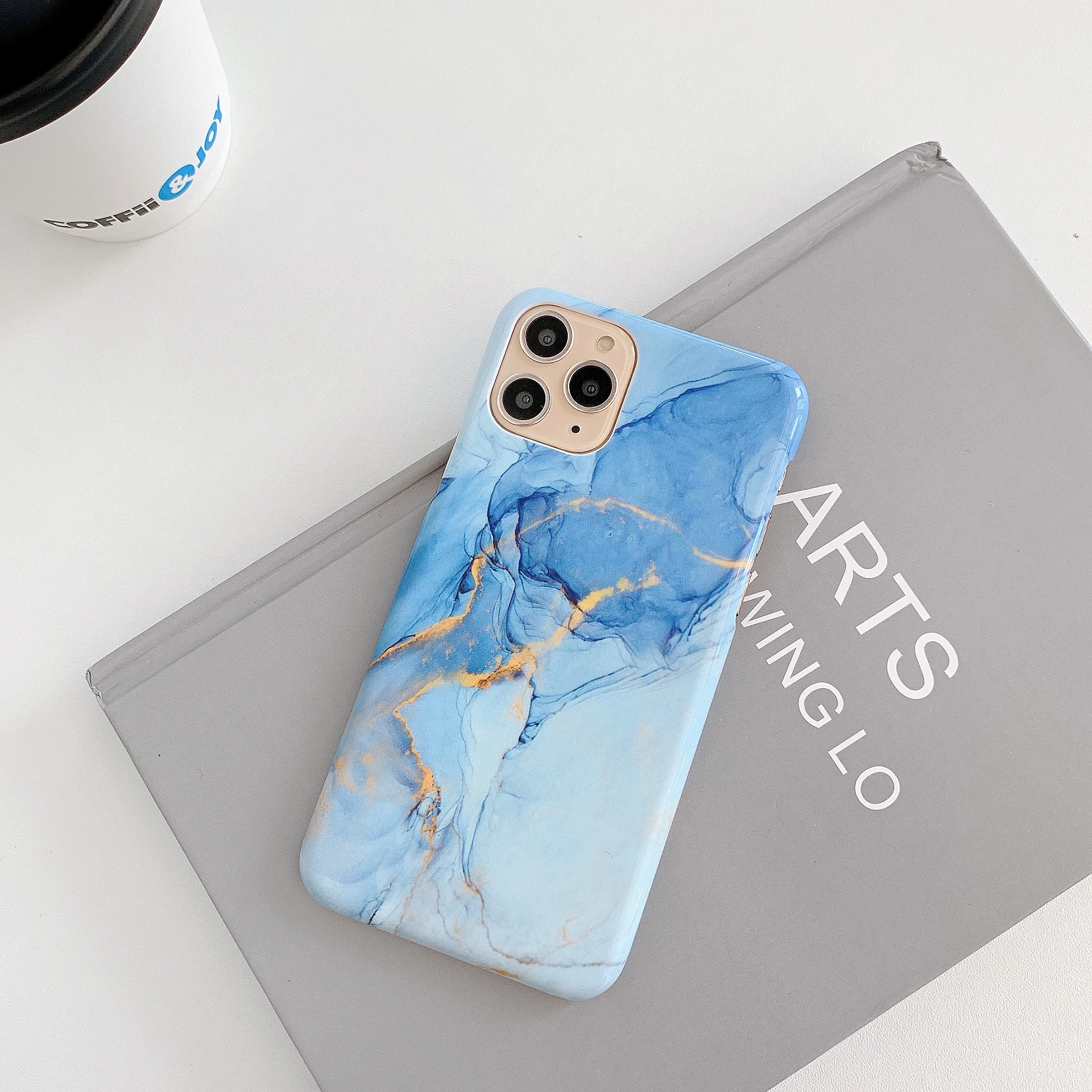 

Fashion Luxury Marble Phone Case For iPhone 11 Pro Max iPhone X XR Xs Max iPhone 7 8 6 6s Plus Smooth Hard PC Back Case Shell
