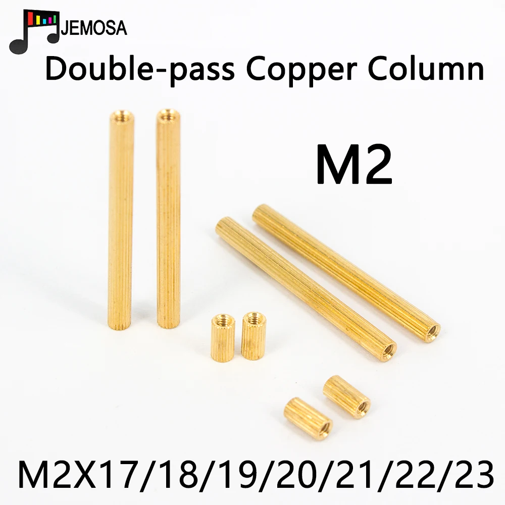 

50 шт. латунь медь M2 цилиндр женский резьбовой противостояние опорные Столбы колонна Женская прокладка для печатной платы M2 * 17/18/19