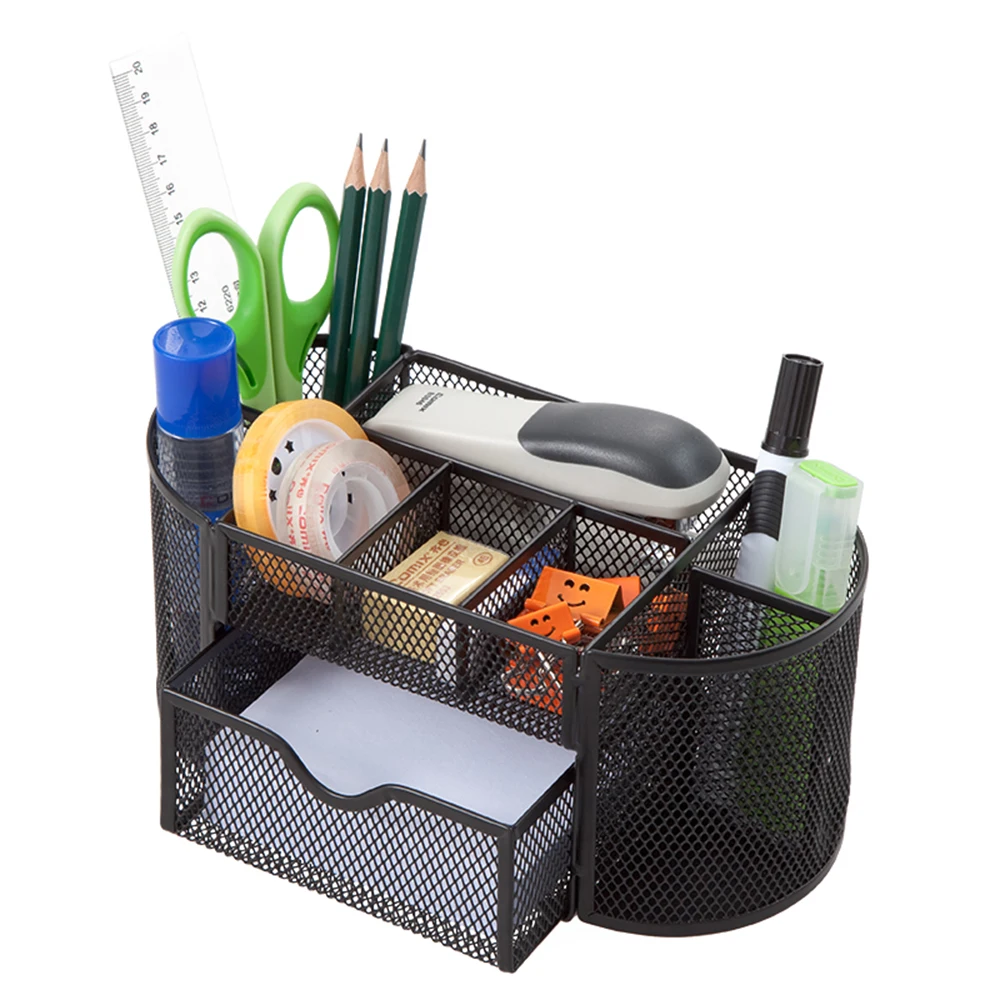 Комикс сетка Настольный органайзер металлическая ручка контейнер эллипс B2001 |