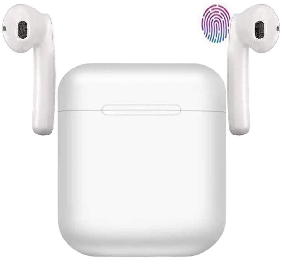

Bluetooth Earbud Wireless Earbuds, Touch Control Wireless Earphones with Charging Case Microphone Web Meeting Waterproof