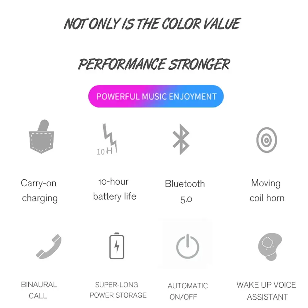 TWS беспроводной Bluetooth 5,0 футляр для наушников спортивные сенсорные наушники настоящие HIFI наушники 6D HD стерео наушники с микрофоном PK T5 QS1 GT1
