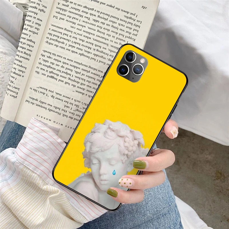 

Alternative David statue art Soft tpu Phone Cover for iPhone X XSMAX 6 6S 7 7plus 8 8Plus XR SE2020 12pro 12mini 11promax