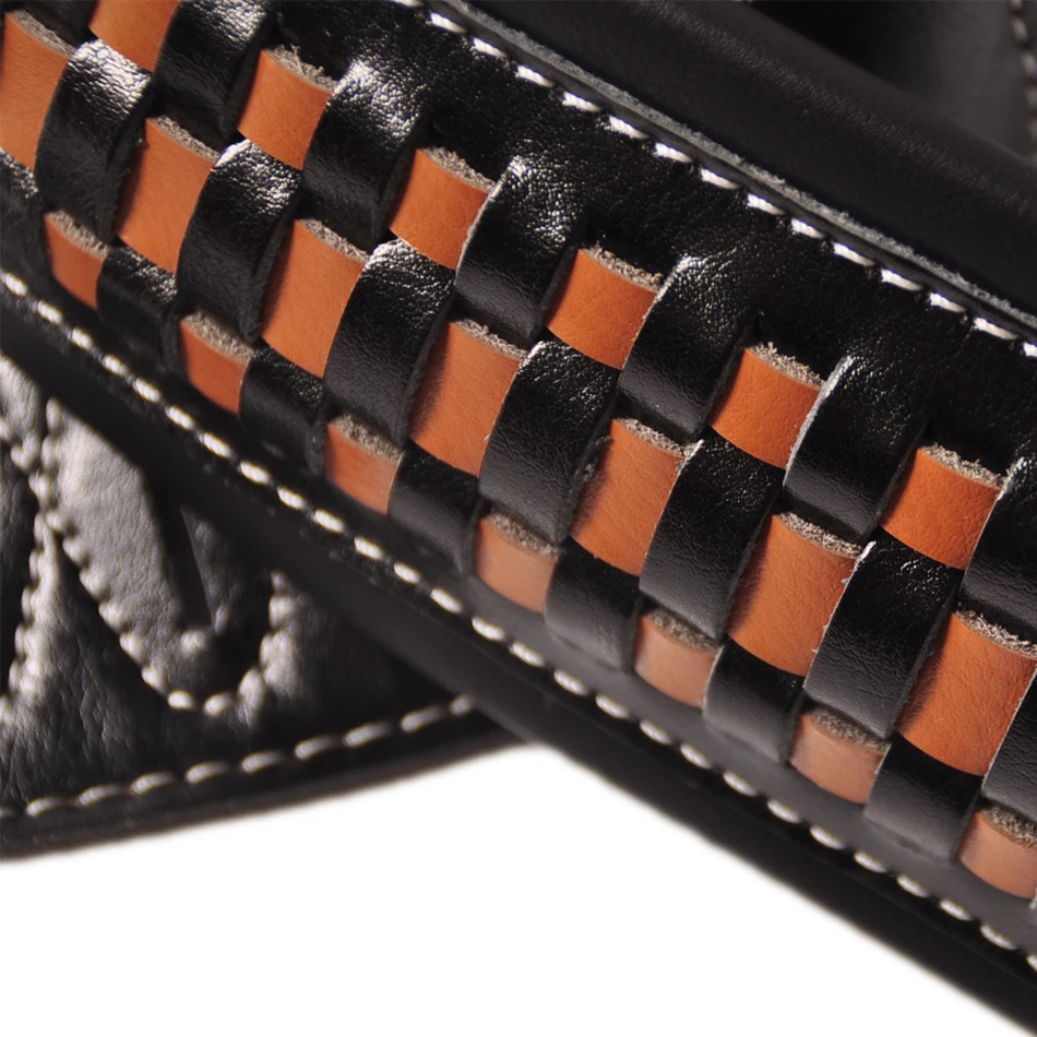 Ремни ручной работы из натуральной воловьей кожи для электрической бас гитары