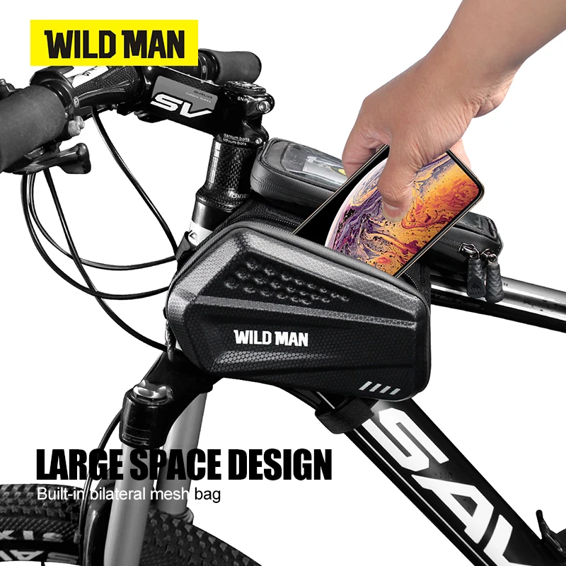Сумка для велосипеда WILD MAN ES6 непромокаемый чехол из твердого ЭВА углеродного