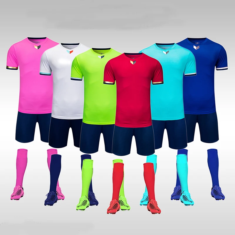 men short sleeve pink soccer jersey adult football uniform kids red shirt boy sport jerseys set DIY name OEM number | Спорт и