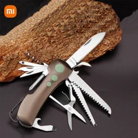 mi multifunctional pocket knife folding sabre carabiner outdoor emergency knife camping edc tool