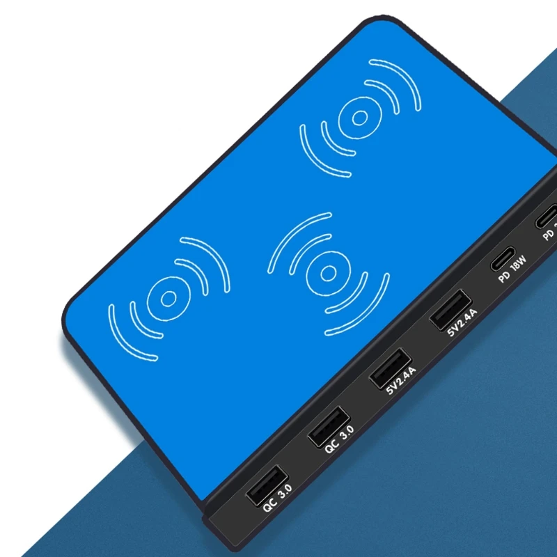 Универсальное 6 портов 30 Вт Тип C PD QC3.0 USB быстрое зарядное устройство 10 двойное