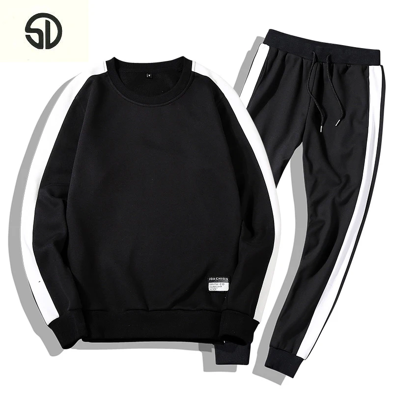 Мужской спортивный костюм размера плюс повседневный роскошный брендовый для