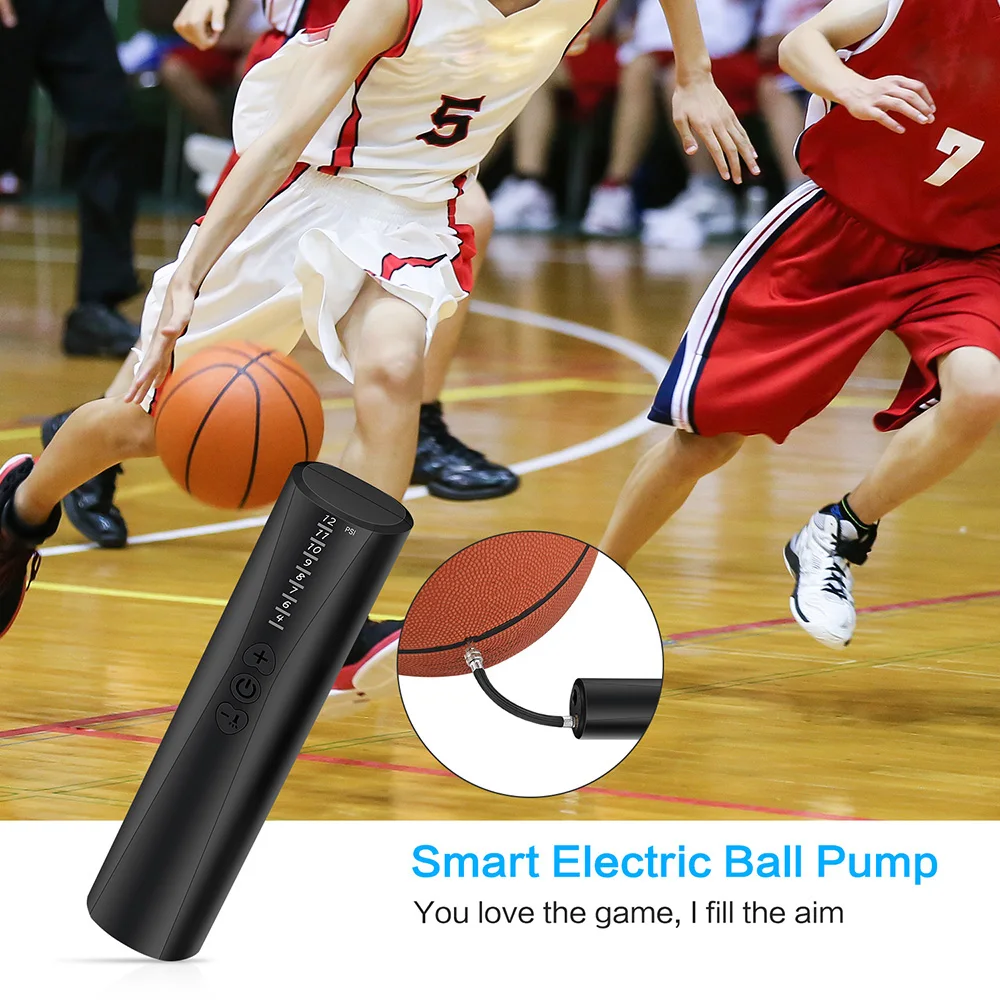 Портативный Электрический надувной перезаряжаемый велосипедный насос с низким