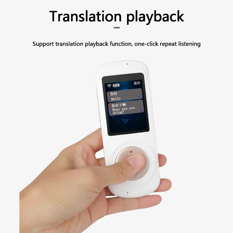 

Language Translator Device with 42 Languages Supporting Translation Playback with 7 Days Standby Duration