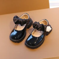 patent leather girls school shoes spring and autumn new fashion show little girls leather shoes soft sole baby toddler kids shoe