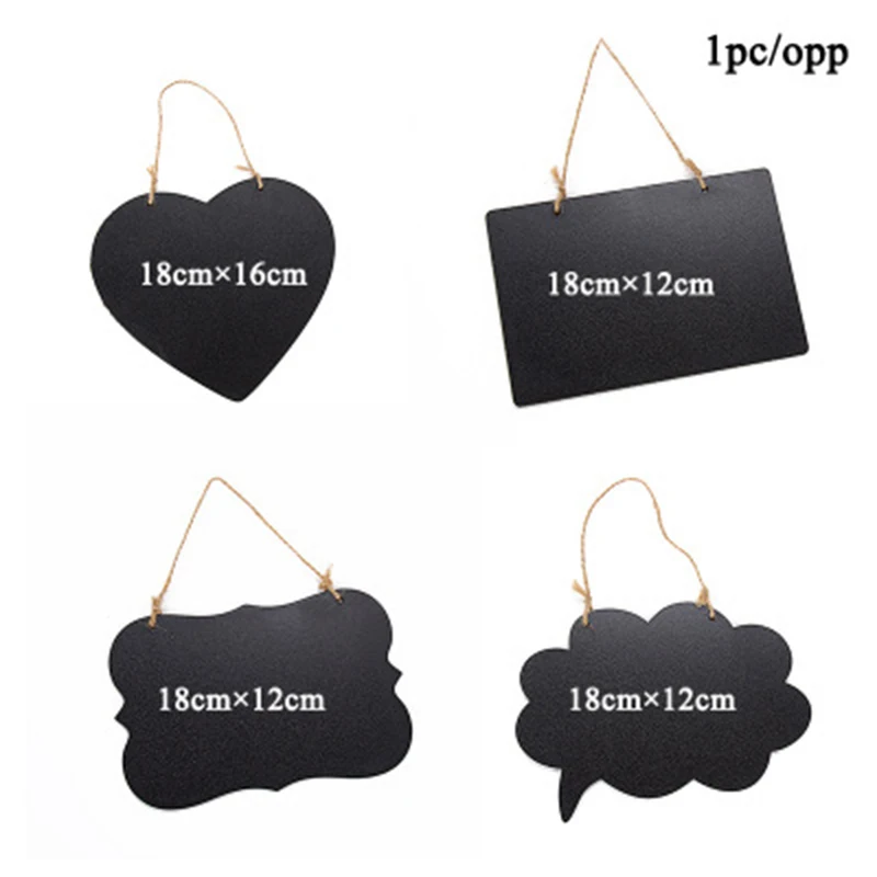 

Slate Sign Double Sided Message Board with Hanging Rope Party Direction Signs Multifunctional xobw