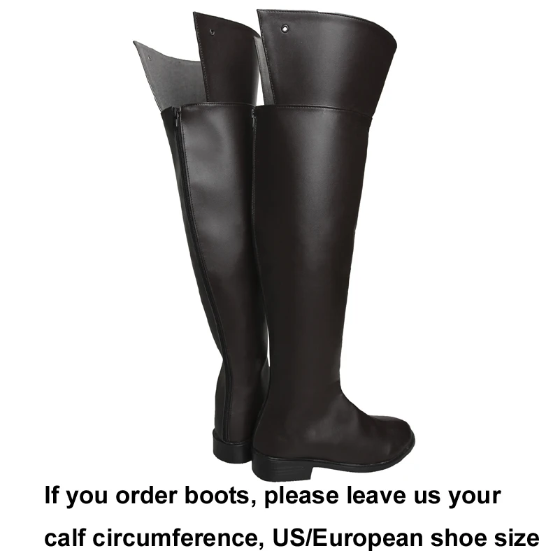 

Adult Men Anime Attack Attack Boots Cosplay Costume Fancy Halloween Masquerade Shoes Feet Accessories