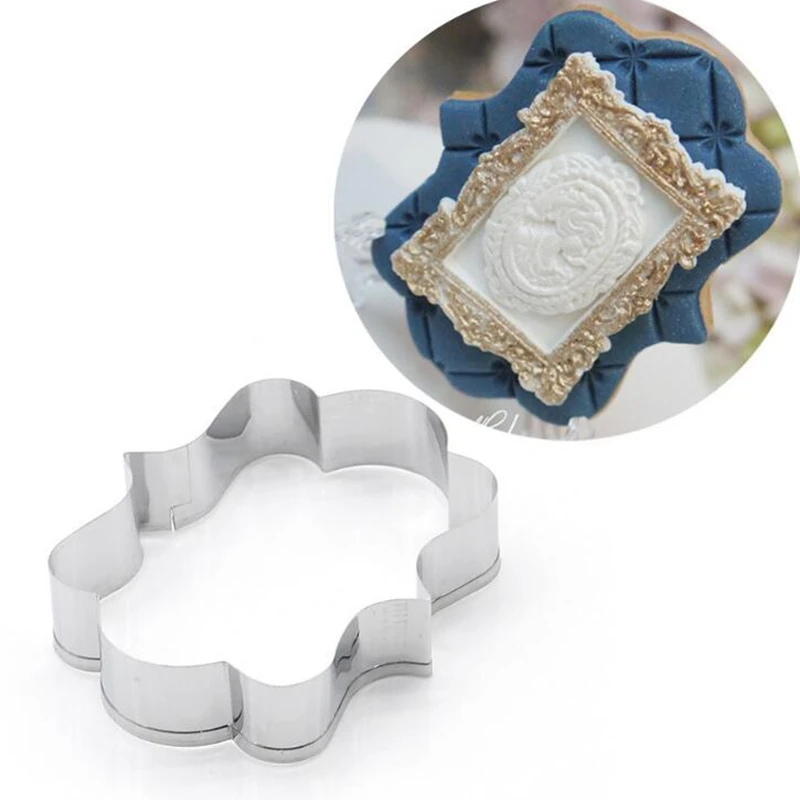 

New stainless steel metal mirror frame embossing mold for DIY handmade jewelry making tools