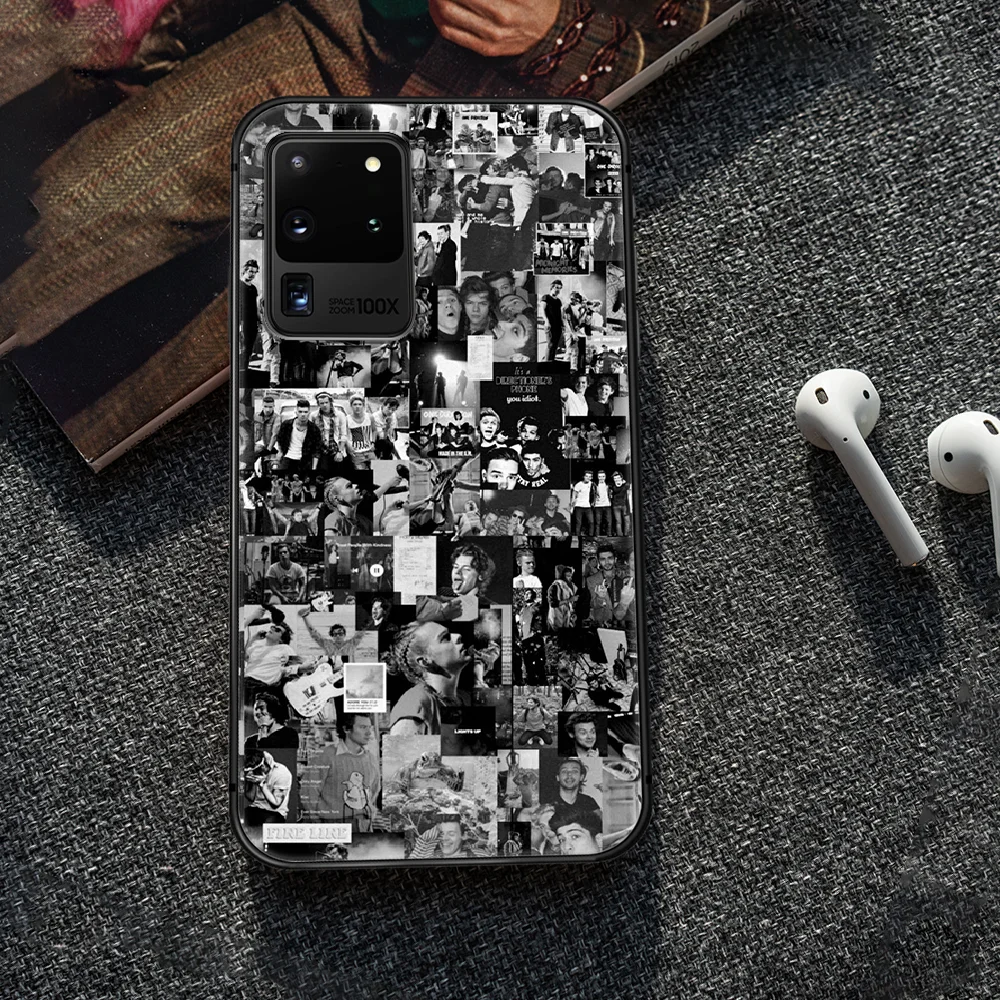 

One Direction Louis Tomlinson Phone Case Cover Hull For Samsung Galaxy S 7 8 9 10 e 20 FE edge uitra plus Note 9 10 20 black