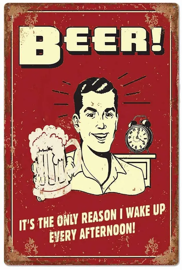 

Interesting Beer It's The Only Reason Kitchen Poster Funny Art Decor Vintage Aluminum Retro Metal Tin Sign Painting Signs