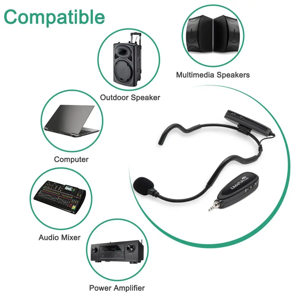 Портативная беспроводная гарнитура с микрофоном 2 4G Handsfree микрофон Мегафона для