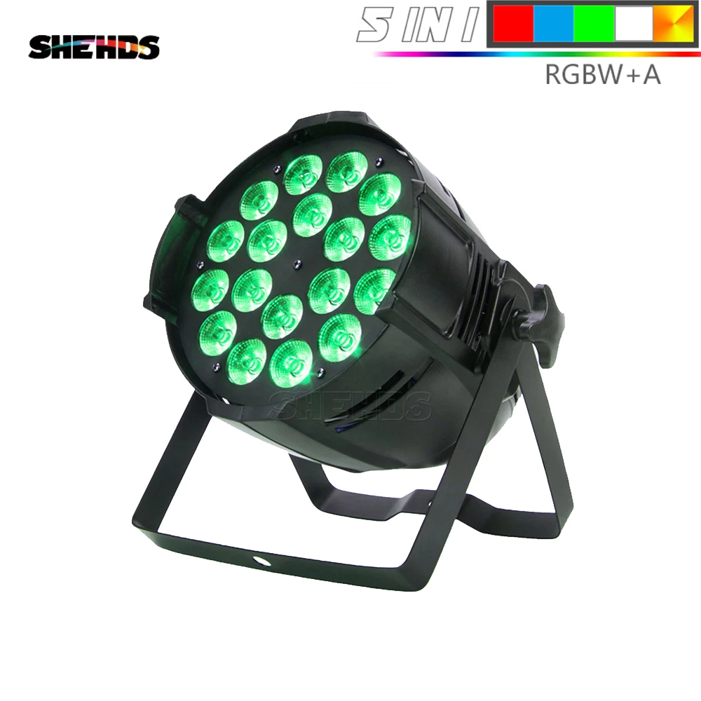 Big 5in1 Black Fixed SHEHDS 18x12 Вт/18x15 Вт/18X18 Вт Par огни алюминий Dj диско вечерние ночной клуб бар события Dj проектор мыть освещение сценическое освещение - Цвет: Big 5in1 Black Fixed