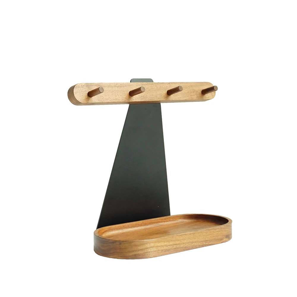 

Nordic home key holder porch entrance key storage door finishing creative hanging key holder original design wood and stainless