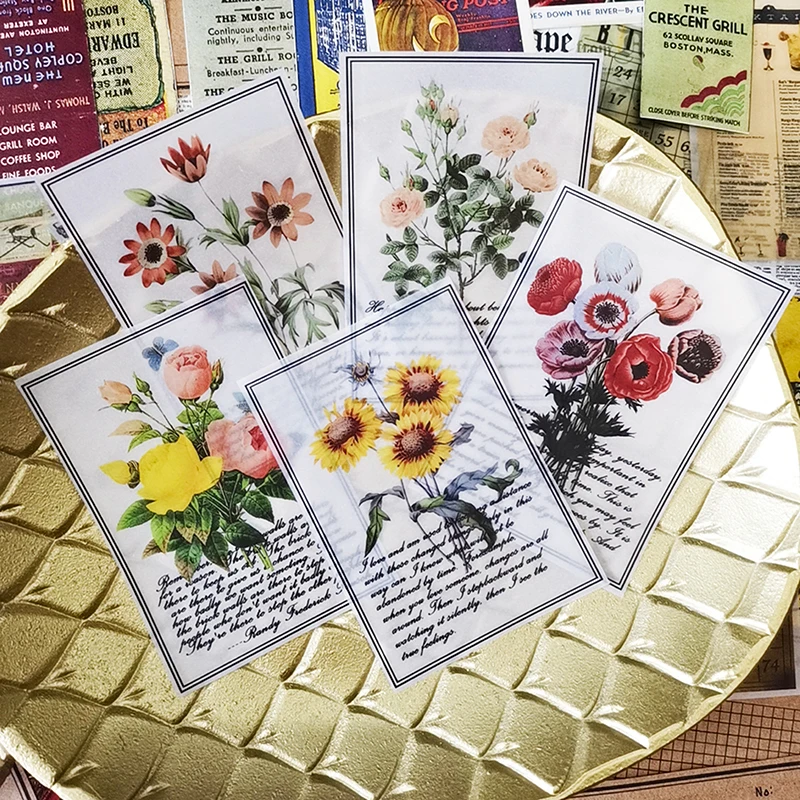 DIY Скрапбукинг винтажные Символьные наклейки животный мир, растение набор серии альбом журнал Хэнк проект делая счастливые украшения для ежедневника