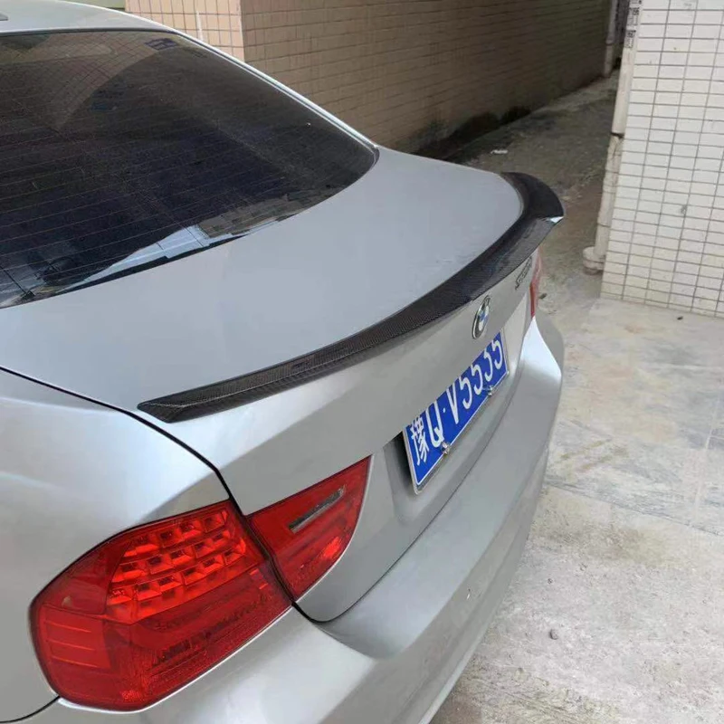 Стильный спойлер M4 для заднего багажника из углеродного волокна подходит BMW E90 318i