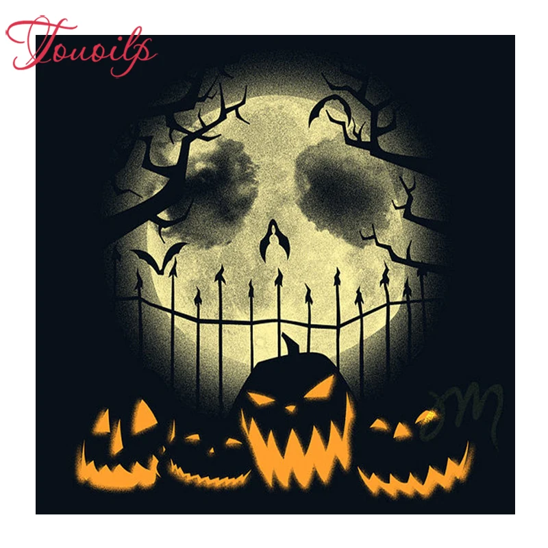 

touoilp DIY diamond painting Halloween Diamond needlework full spuare&round embroidery painting cross stitch