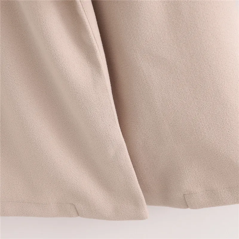 

BLSQR Wool Long Trench Coat With Belt Women Elegant Long Sleeve Winter Pockets Overcoat 2020 Casual Outerwear Long Coats