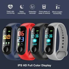 NEW M3 Smart Watch Heart Rate Blood Pressure Monitor Sports Tracker Fitness Bracelet Wristbands Wearable Devices Pedometers